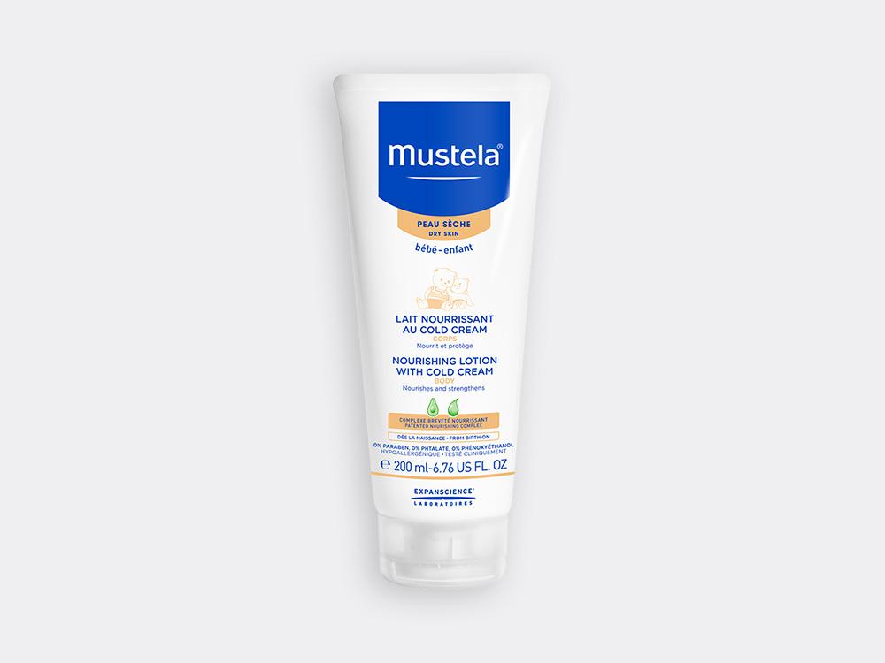 Питательное молочко для тела с кольд-кремом Mustela