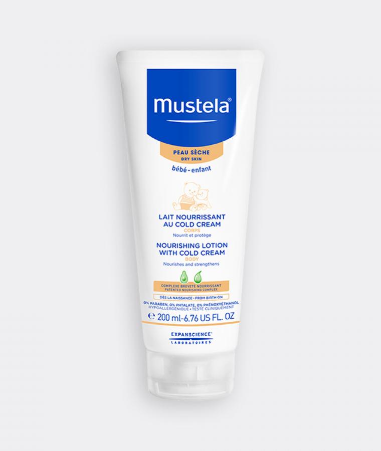 Питательное молочко для тела с кольд-кремом Mustela